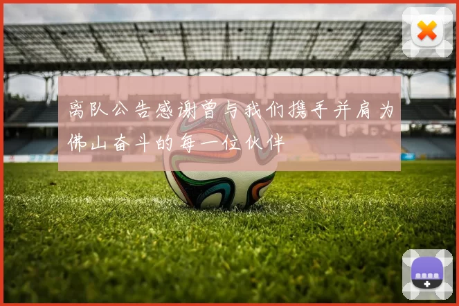 离队公告感谢曾与我们携手并肩为佛山奋斗的每一位伙伴